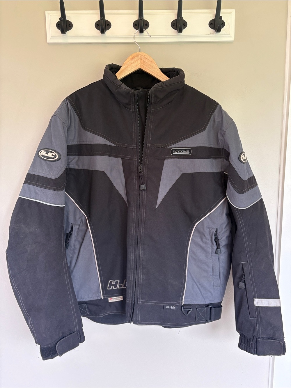 HJC Men's Black & Gray Performance Riding Jacket